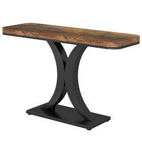 Console Table, Industrial Console Table for Living Room