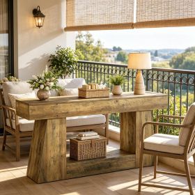 Wooden Console Table Sofa Table Hallway Table - Living Room Furniture
