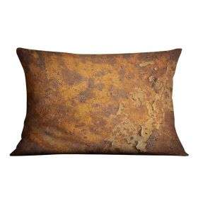 Orange rust grunge abstract Cushion (Insert: Without Insert, size: 16" X 16")