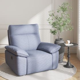 Rocking Chair Recliner Chairs for Adults, Rocker Manual Recliner with Remote Control and Cup Holder for Living Room, Bedroom, Nursery-Fleece Fabr (Main Color: Gray, Main Material: Fabric)
