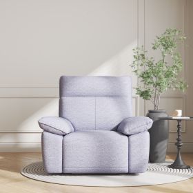 Rocking Chair Recliner Chairs for Adults, Rocker Manual Recliner with Remote Control and Cup Holder for Living Room, Bedroom, Nursery-Fleece Fabr (Main Color: Light Gray, Main Material: Fabric)